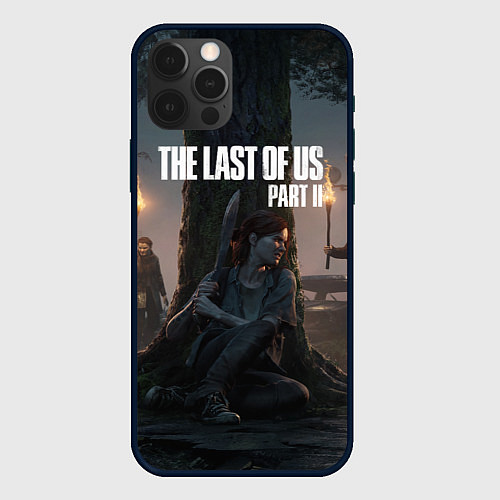 Чехол iPhone 12 Pro The Last of Us part 2 / 3D-Черный – фото 1