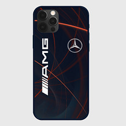 Чехол для iPhone 12 Pro MERCEDES-BENZ AMG, цвет: 3D-черный