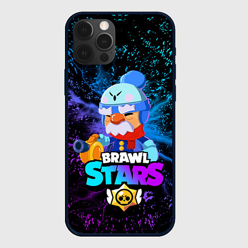 Чехол iPhone 12 Pro BRAWL STARS GALE / 3D-Черный – фото 1