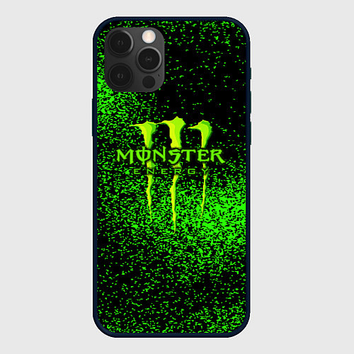 Чехол iPhone 12 Pro MONSTER ENERGY / 3D-Черный – фото 1