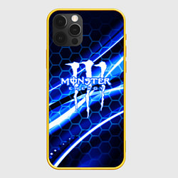 Чехол для iPhone 12 Pro MONSTER ENERGY, цвет: 3D-желтый