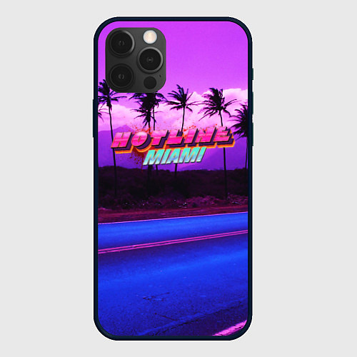 Чехол iPhone 12 Pro HOTLINE MIAMI / 3D-Черный – фото 1