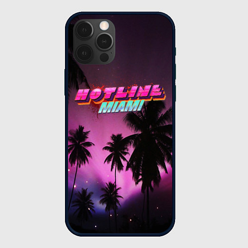 Чехол iPhone 12 Pro HOTLINE MIAMI / 3D-Черный – фото 1