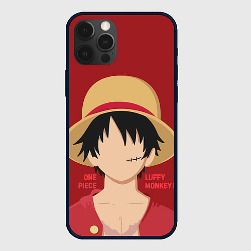 Чехол iPhone 12 Pro Luffy / 3D-Черный – фото 1