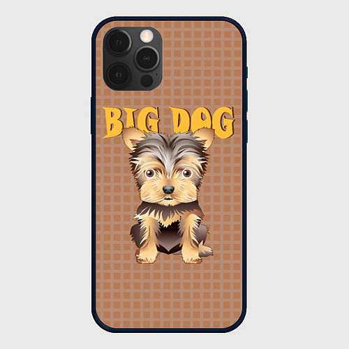 Чехол iPhone 12 Pro Большой пёс / 3D-Черный – фото 1