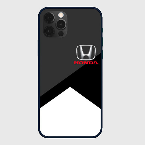 Чехол iPhone 12 Pro HONDA / 3D-Черный – фото 1