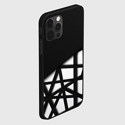 Чехол для iPhone 12 Pro BLACK GEOMETRY, цвет: 3D-черный — фото 2