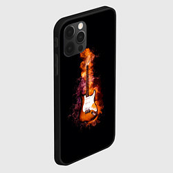 Чехол для iPhone 12 Pro Огонь музыка, цвет: 3D-черный — фото 2