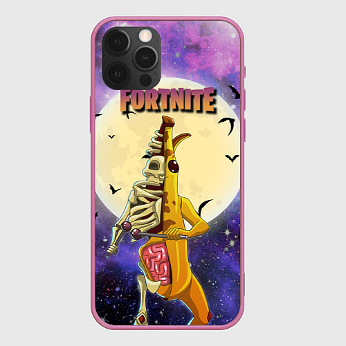 Чехол iPhone 12 Pro Peely Fortnitemare / 3D-Малиновый – фото 1