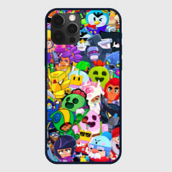 Чехол iPhone 12 Pro BRAWL STARS ВСЕ БРАВЛЕРЫ