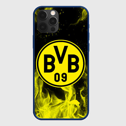 Чехол iPhone 12 Pro BORUSSIA / 3D-Тёмно-синий – фото 1