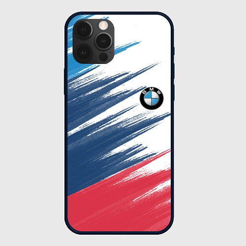 Чехол iPhone 12 Pro BMW / 3D-Черный – фото 1