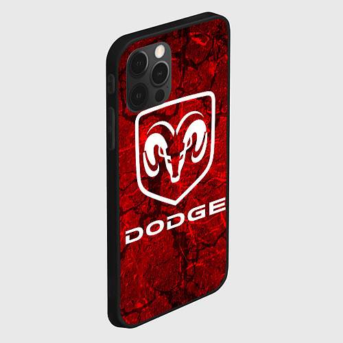 Чехол iPhone 12 Pro DODGE / 3D-Черный – фото 2