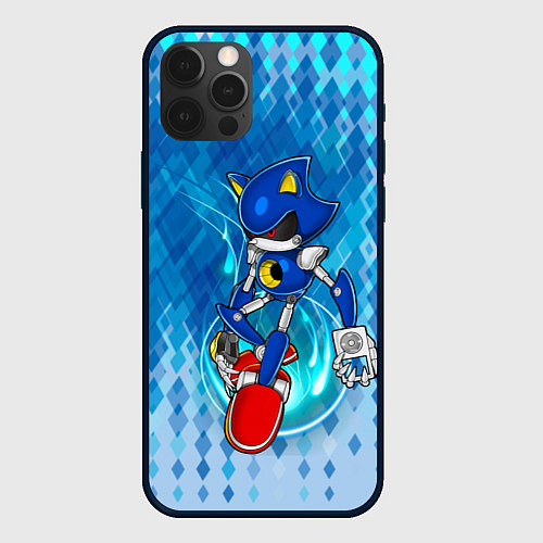 Чехол iPhone 12 Pro Metal Sonic / 3D-Черный – фото 1