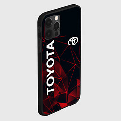 Чехол для iPhone 12 Pro TOYOTA, цвет: 3D-черный — фото 2