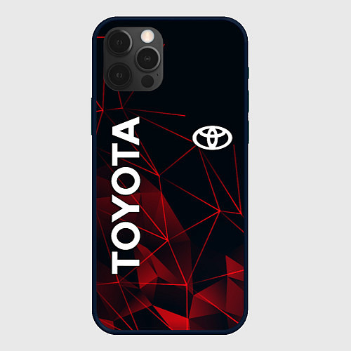 Чехол iPhone 12 Pro TOYOTA / 3D-Черный – фото 1