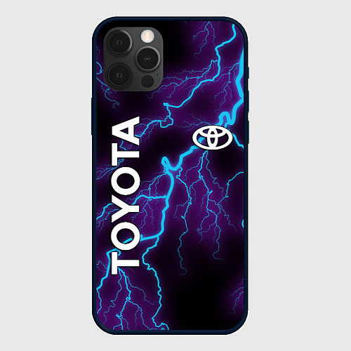 Чехол iPhone 12 Pro TOYOTA / 3D-Черный – фото 1