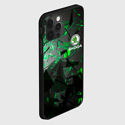 Чехол для iPhone 12 Pro SKODA, цвет: 3D-черный — фото 2
