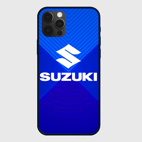 Чехол iPhone 12 Pro SUZUKI / 3D-Черный – фото 1