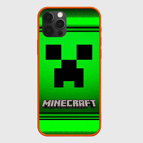 Чехол iPhone 12 Pro Minecraft / 3D-Красный – фото 1