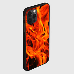 Чехол для iPhone 12 Pro ОГОНЬ, цвет: 3D-черный — фото 2
