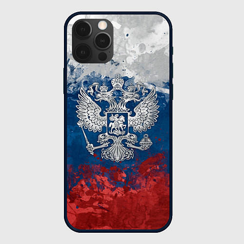 Чехол iPhone 12 Pro Россия / 3D-Черный – фото 1