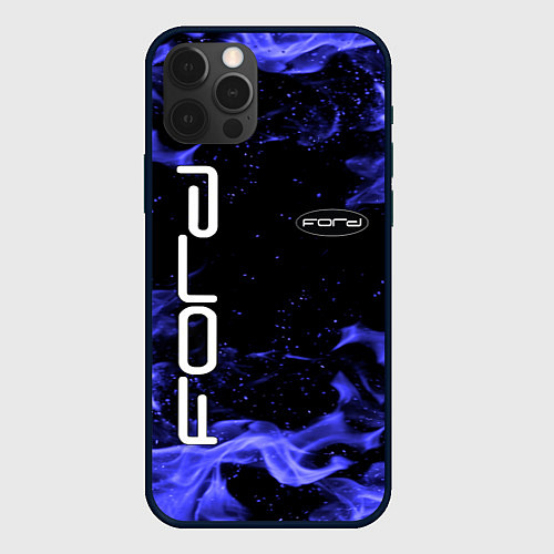 Чехол iPhone 12 Pro FORD / 3D-Черный – фото 1