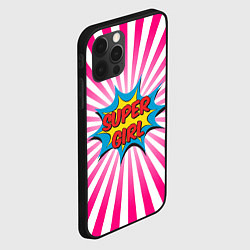 Чехол для iPhone 12 Pro Super Girl, цвет: 3D-черный — фото 2