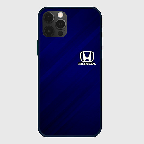 Чехол iPhone 12 Pro HONDA / 3D-Черный – фото 1