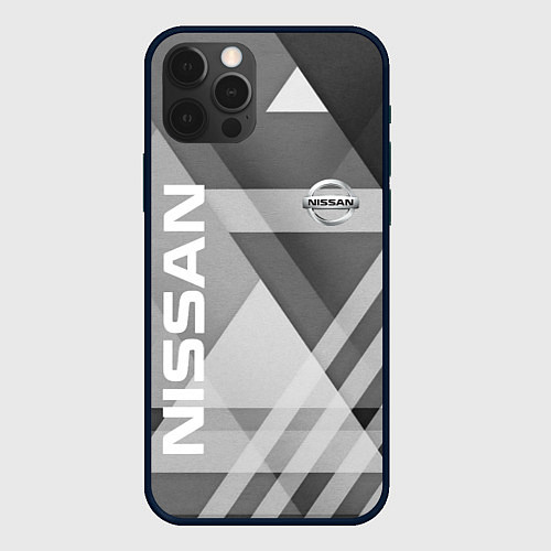 Чехол iPhone 12 Pro NISSAN / 3D-Черный – фото 1