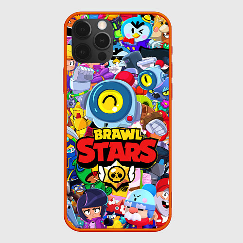 Чехол iPhone 12 Pro BRAWL STARS NANI / 3D-Красный – фото 1