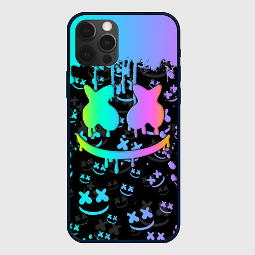 Чехол iPhone 12 Pro MARSHMELLO / 3D-Черный – фото 1