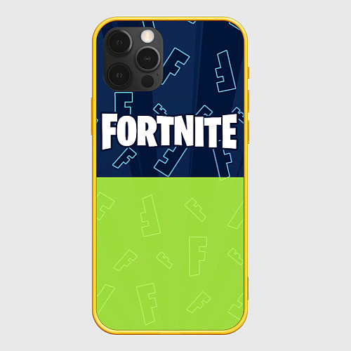 Чехол iPhone 12 Pro FORTNITE ФОРТНАЙТ / 3D-Желтый – фото 1