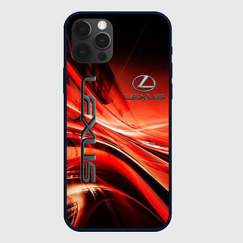 Чехол iPhone 12 Pro LEXUS / 3D-Черный – фото 1