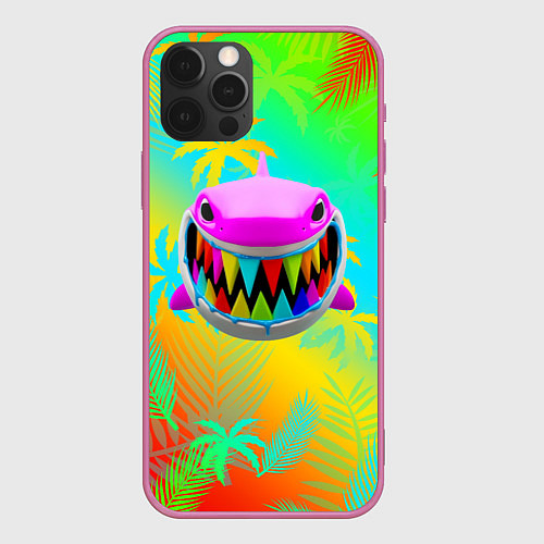 Чехол iPhone 12 Pro 6IX9INE 69 SHARK / 3D-Малиновый – фото 1
