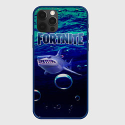 Чехол для iPhone 12 Pro Loot Shark Fortnite, цвет: 3D-тёмно-синий