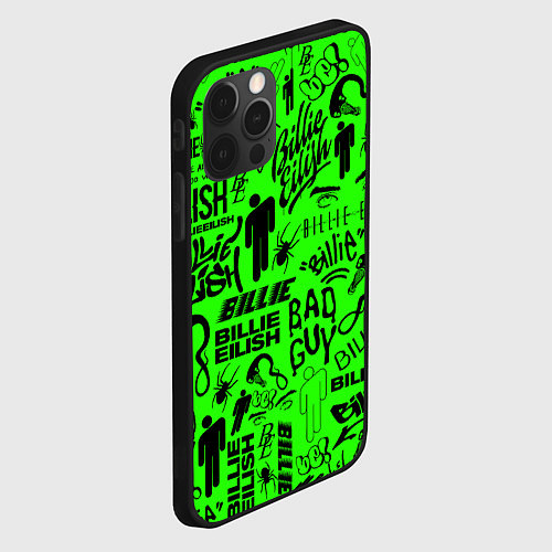 Чехол iPhone 12 Pro BILLIE EILISH БИЛЛИ АЙЛИШ / 3D-Черный – фото 2