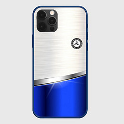 Чехол для iPhone 12 Pro MERCEDES-BENZ, цвет: 3D-тёмно-синий