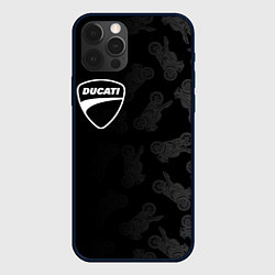Чехол для iPhone 12 Pro DUCATI 1, цвет: 3D-черный