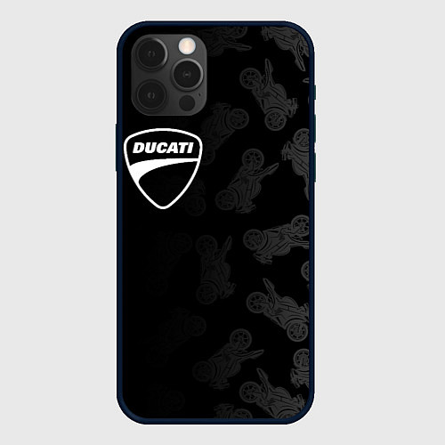Чехол iPhone 12 Pro DUCATI 1 / 3D-Черный – фото 1