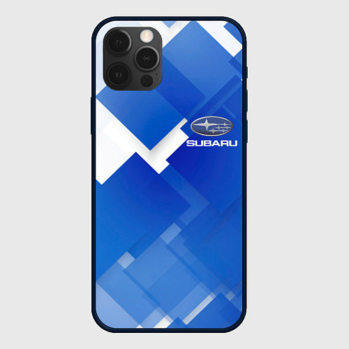 Чехол iPhone 12 Pro SUBARU / 3D-Черный – фото 1