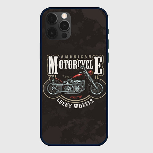 Чехол iPhone 12 Pro American Motorcycle Z / 3D-Черный – фото 1