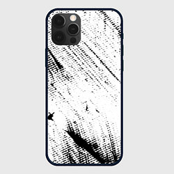 Чехол для iPhone 12 Pro ШТРИХИ, цвет: 3D-черный