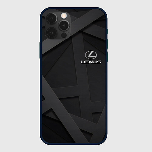 Чехол iPhone 12 Pro LEXUS / 3D-Черный – фото 1