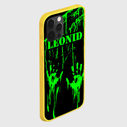 Чехол iPhone 12 Pro Леонид / 3D-Желтый – фото 2