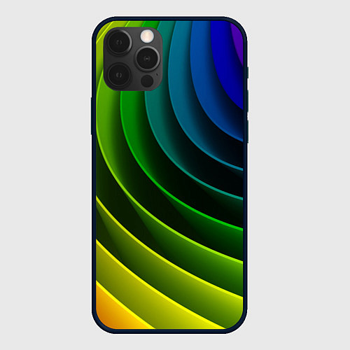Чехол iPhone 12 Pro Color 2058 / 3D-Черный – фото 1