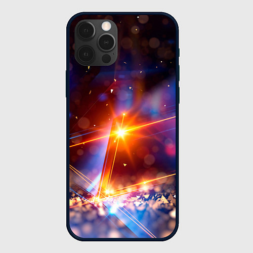 Чехол iPhone 12 Pro Geometry light / 3D-Черный – фото 1