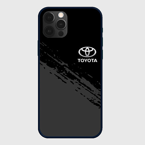 Чехол iPhone 12 Pro TOYOTA / 3D-Черный – фото 1