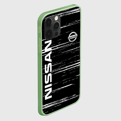 Чехол iPhone 12 Pro NISSAN / 3D-Салатовый – фото 2