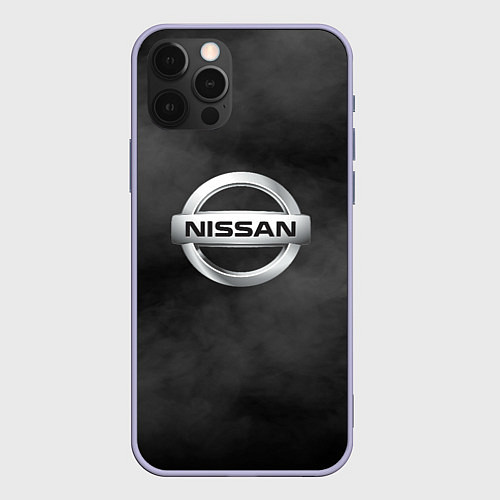 Чехол iPhone 12 Pro NISSAN / 3D-Светло-сиреневый – фото 1